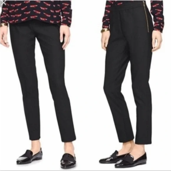 Kate Spade Blaze a Trail Stretch Black Pant Legging Size 0